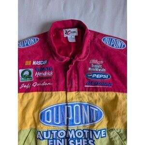 Vintage Chase Authentics Jeff Gordon DuPont Racing Rainbow Jacket Size M NASCAR